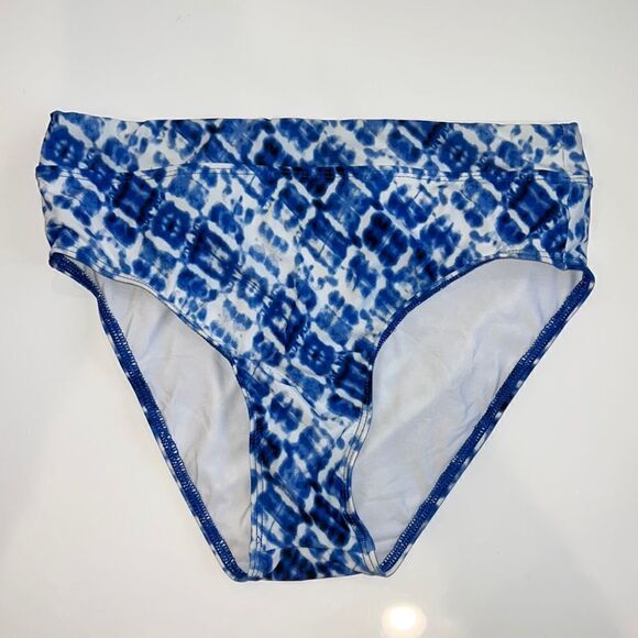 NWOT Splendid Hidden Shore High Rise Bikini Bottom Medium - Picture 2 of 10